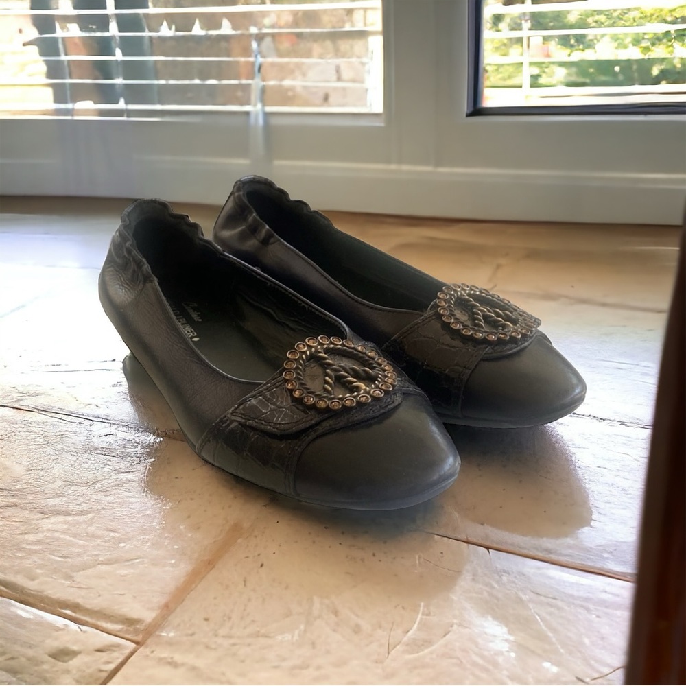 Donald J Pliner Couture Haley Jeweled Peace Flats